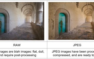 Comparison of RAW vs. JPEG image out-of-camera